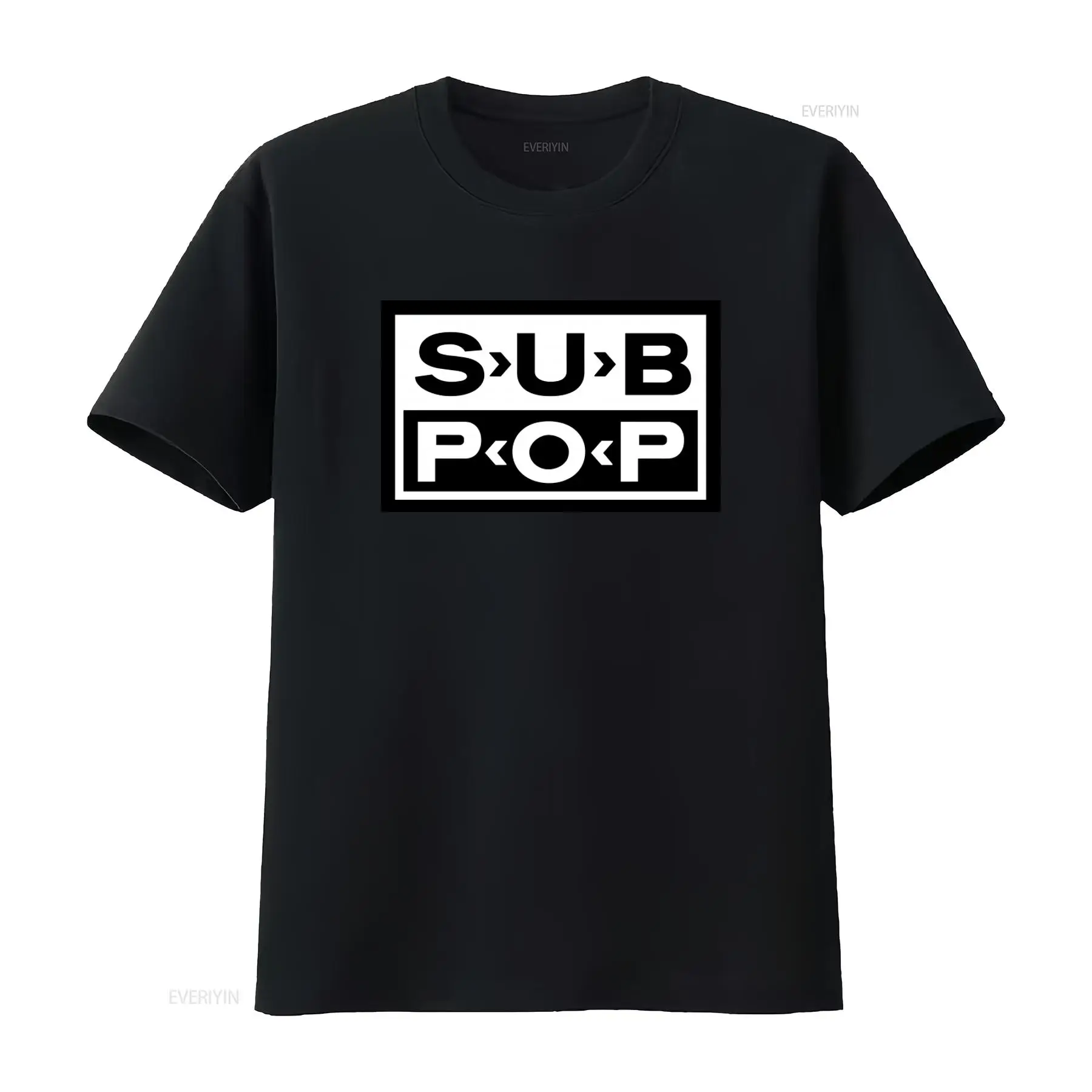 Street Fashion Logo - Sub Pop Logo T-shirt Zwart met