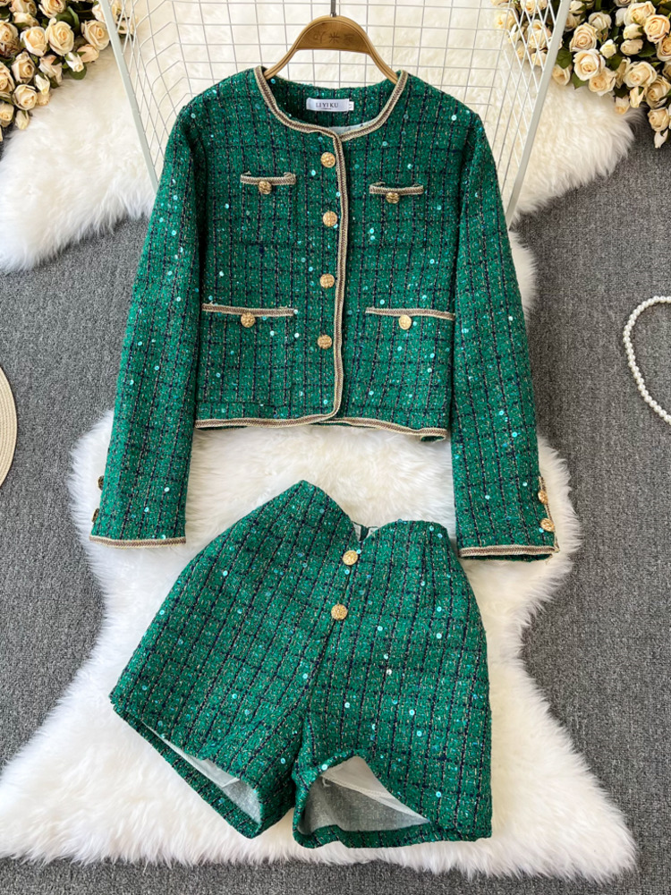 Street Fashion Jacket - Herfst Winter Lady Tweedelige Outfit Vrouwen