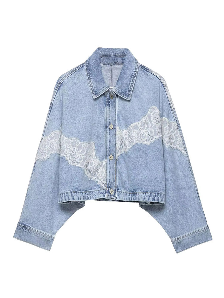 Street Fashion Jacket - HH Elegante dames blauwe denim jassen