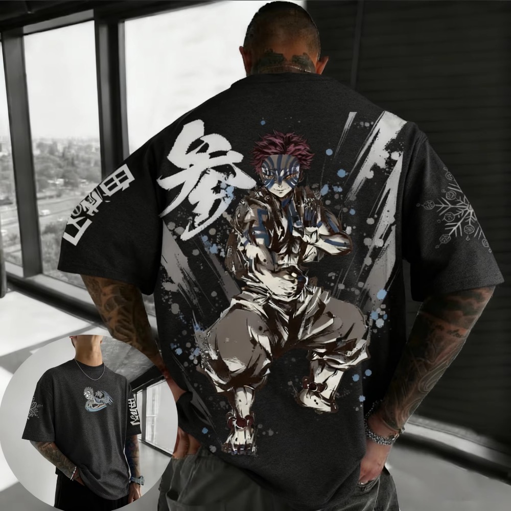 Street Fashion Of Japan - Zomer Plus Size Demon Slayer Anime