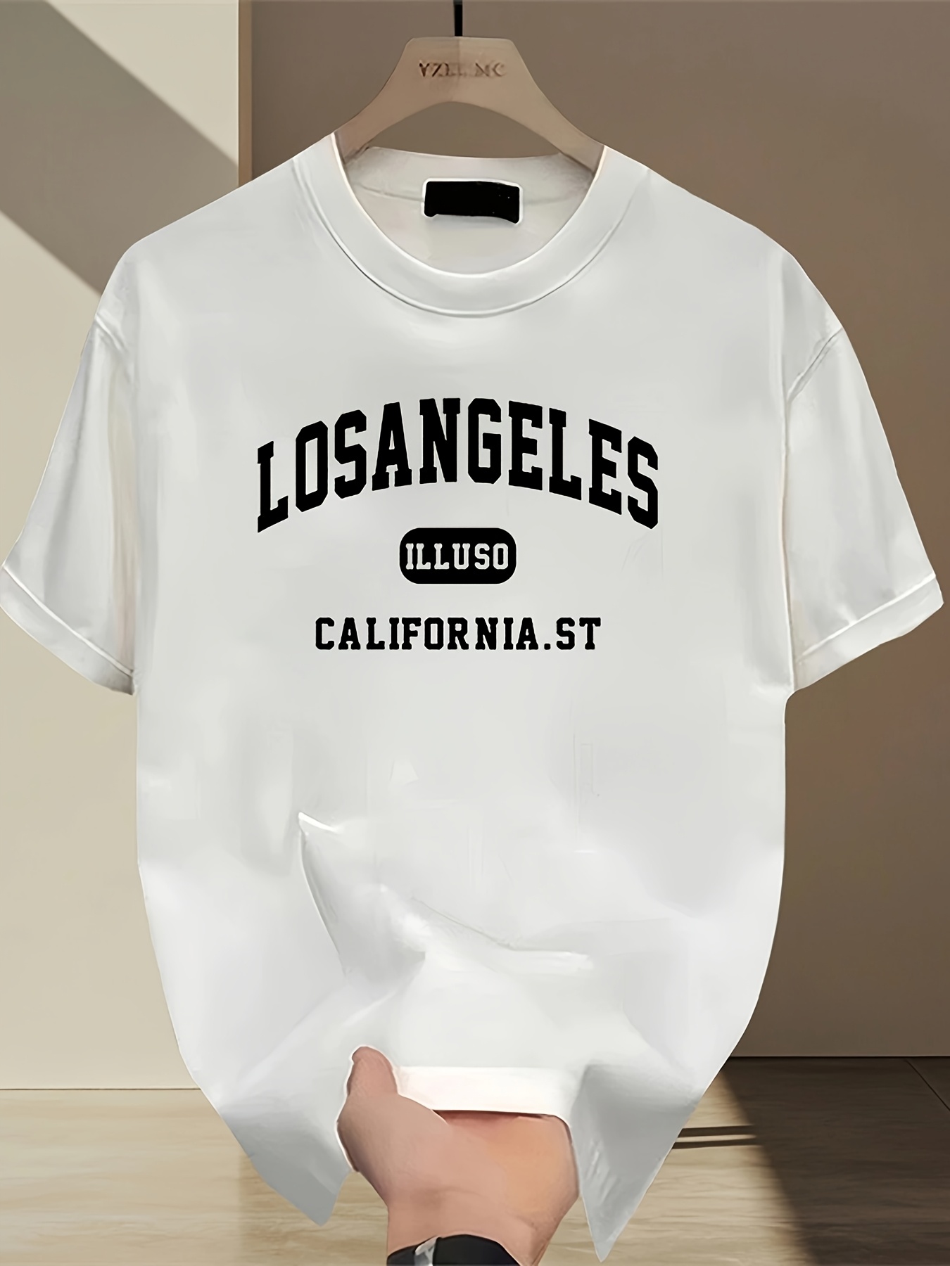Street Fashion Los Angeles - Los Angeles Letter T-shirt met ronde