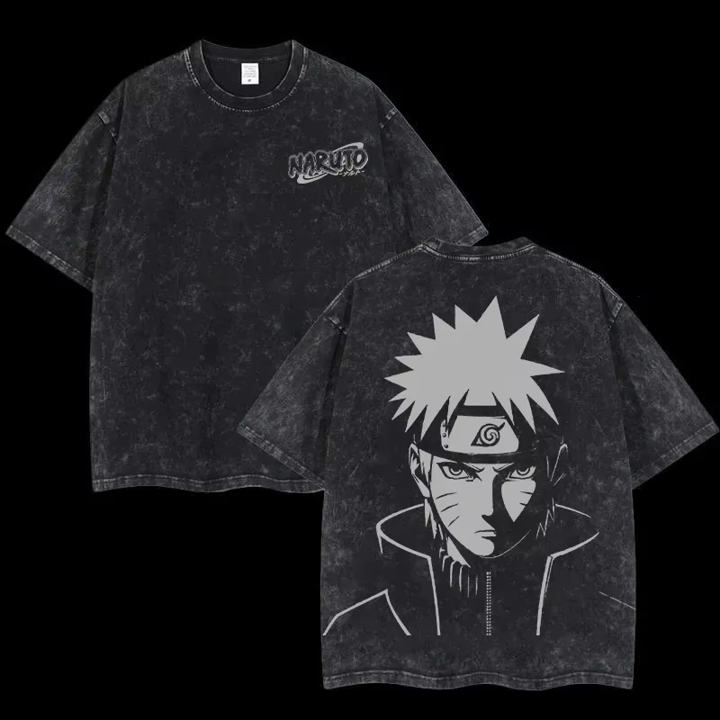 Street Fashion Logo - 2026 zomer Naruto oversized T-shirt, Uzumaki