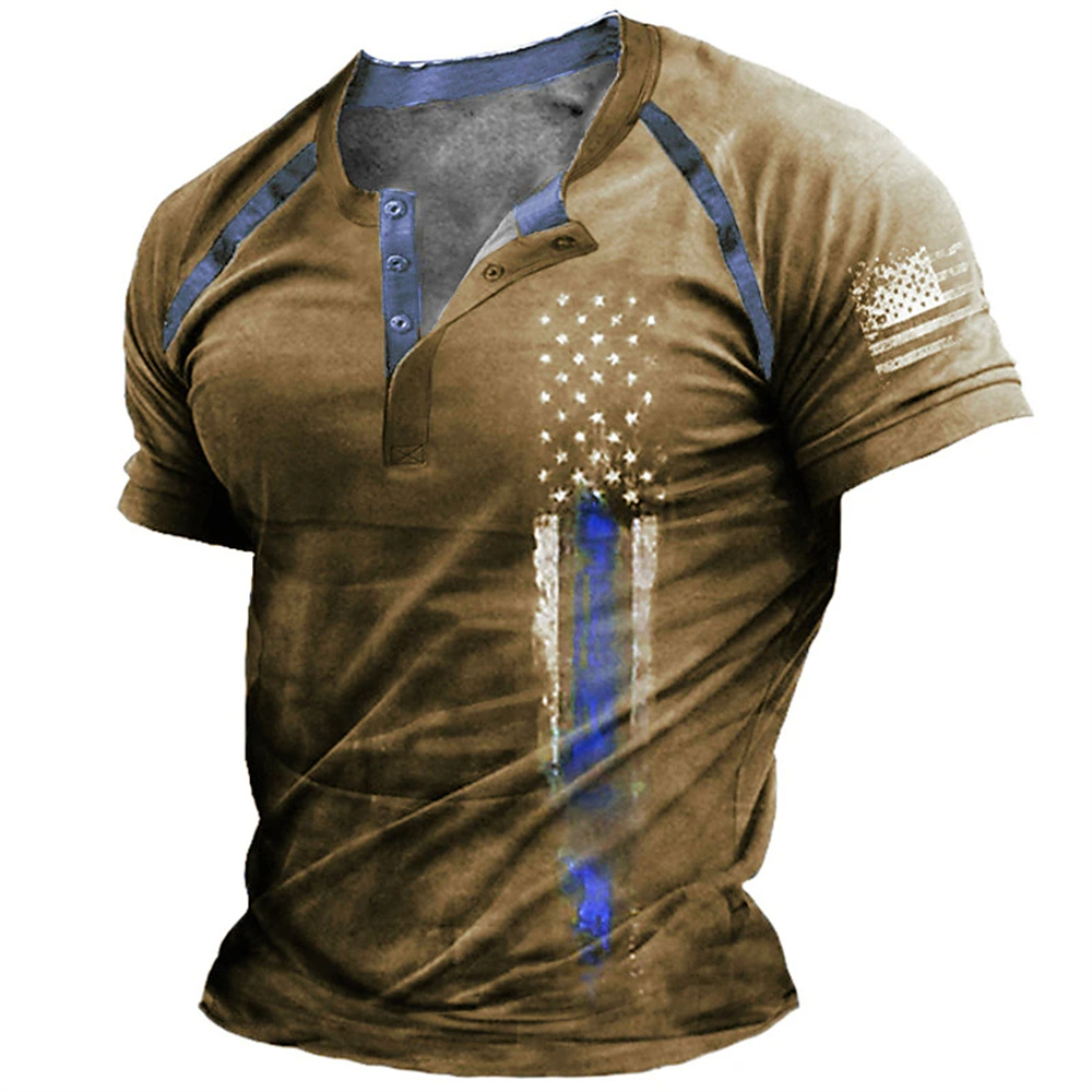 Street Fashion Clothing - Grappige 3D Amerikaanse vlag print heren
