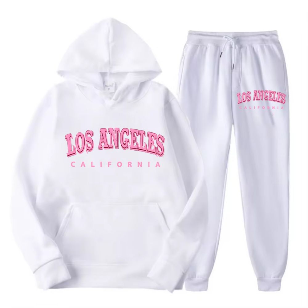 Street Fashion Los Angeles - Tweedelige set Street dameshoodie en broek