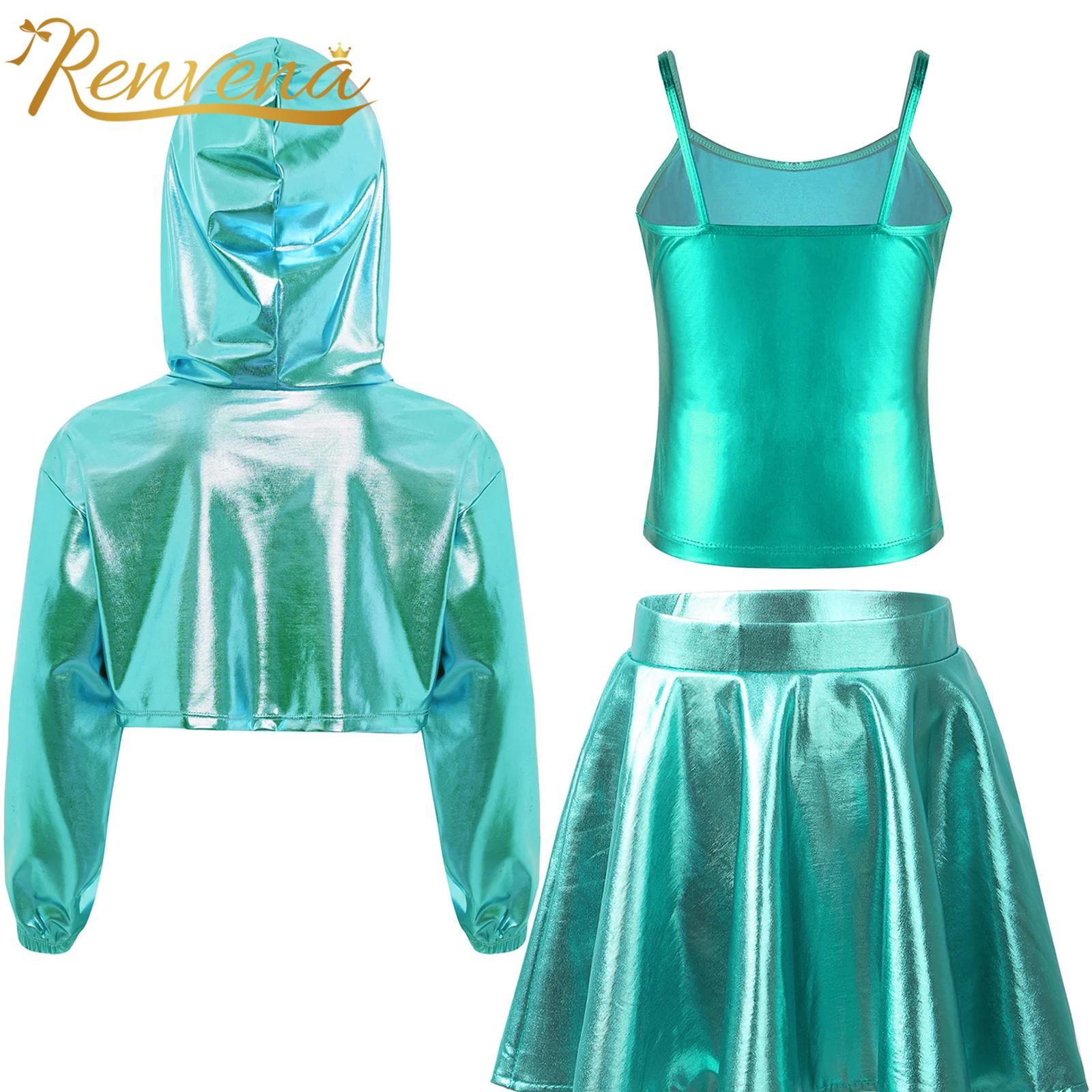 Girl Fashion Street - Kinderen Mode Straatdanskleding Competitie Meisjes Metallic