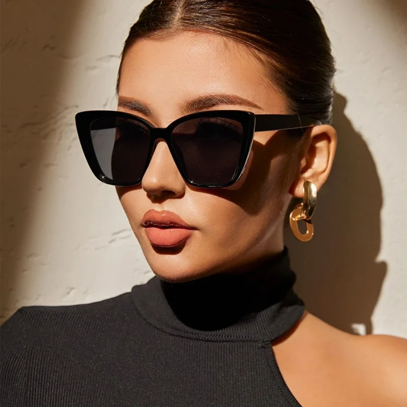 Street Fashion Photo - INS Cat Eye Zonnebril UV400 Bescherming