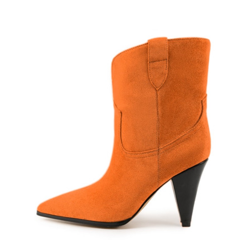 Street Fashion Plus Size - Bicolor Spike Hakken Trek Mode Laarzen