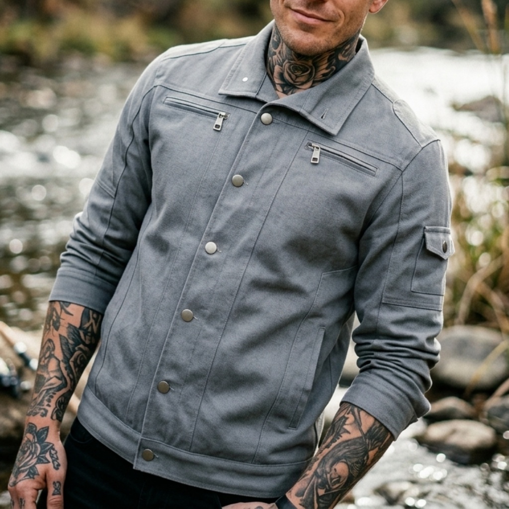 Denim jack in bikerstijl Heren - Street Fashion Jacket recensie en prijs