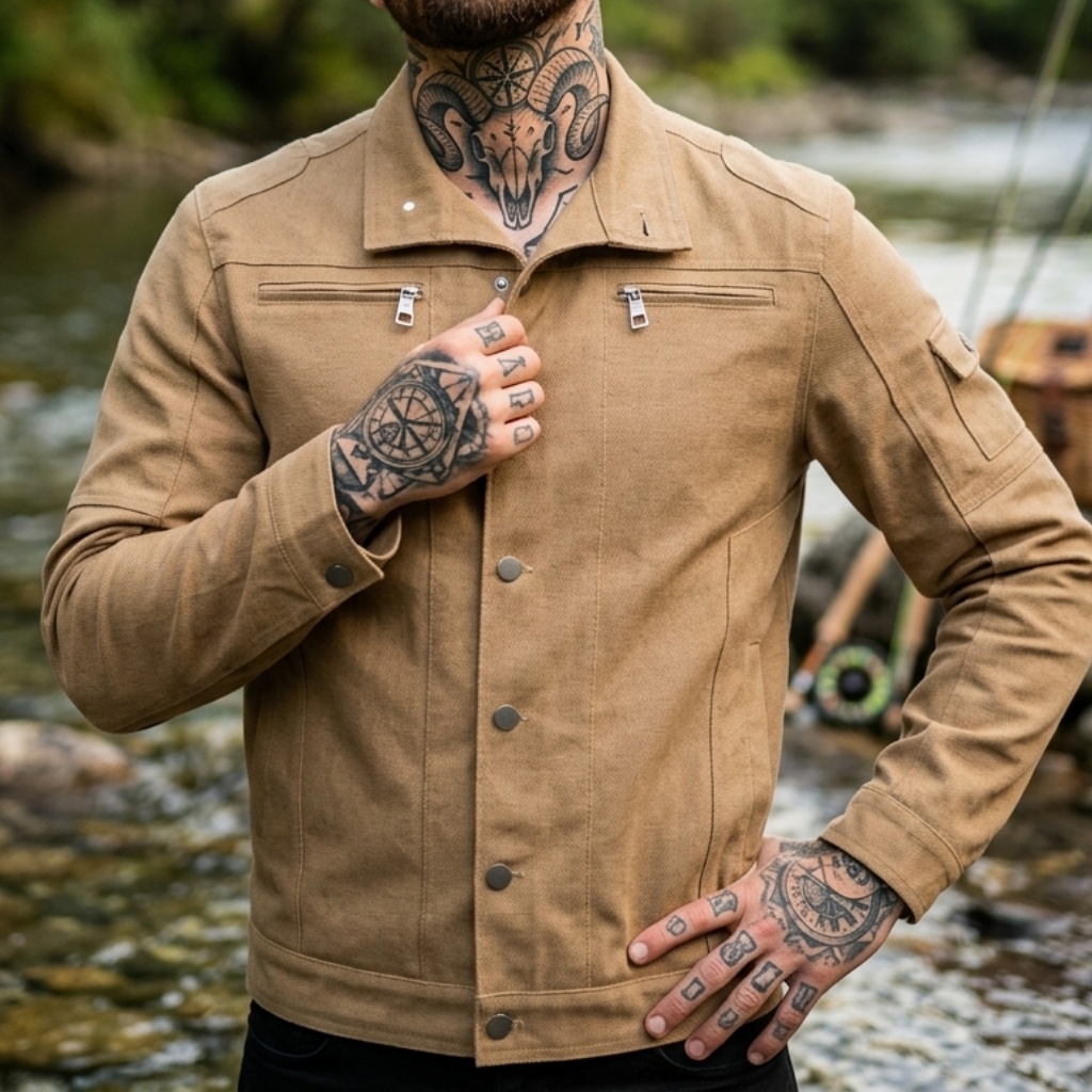 Denim jack in bikerstijl Heren - Street Fashion Jacket recensie en prijs