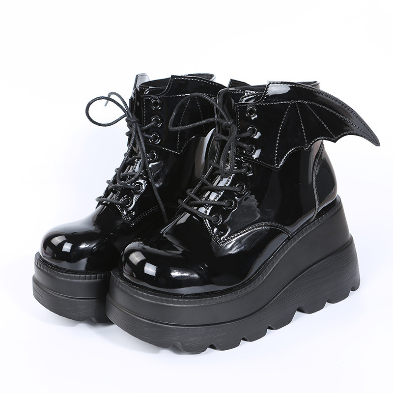 Dames Gothic Bat Wing Platform - Street Fashion Plus Size recensie en prijs