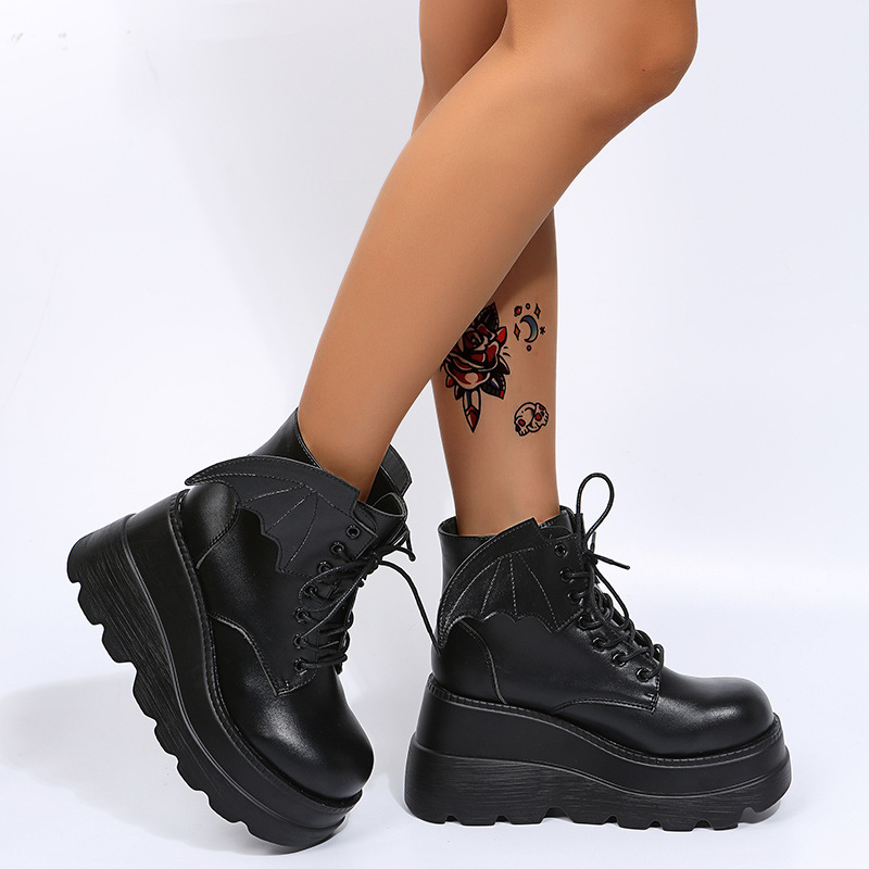 Dames Gothic Bat Wing Platform - Street Fashion Plus Size recensie en prijs