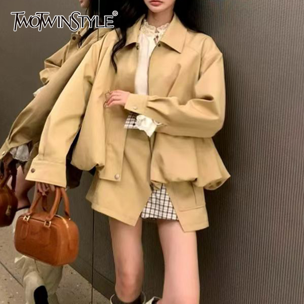 TWOTWINSTYLE Khakl Gesplitste  - Street Fashion Jacket recensie en prijs