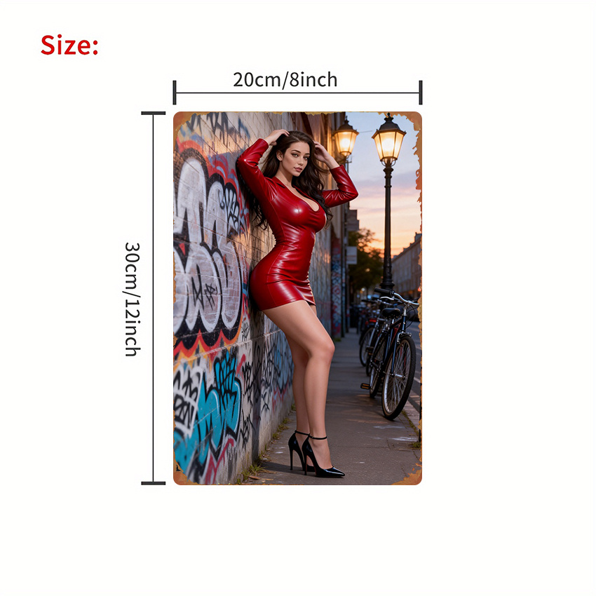 2D Platte Metalen Bord - Modes - Street Fashion Graffiti recensie en prijs
