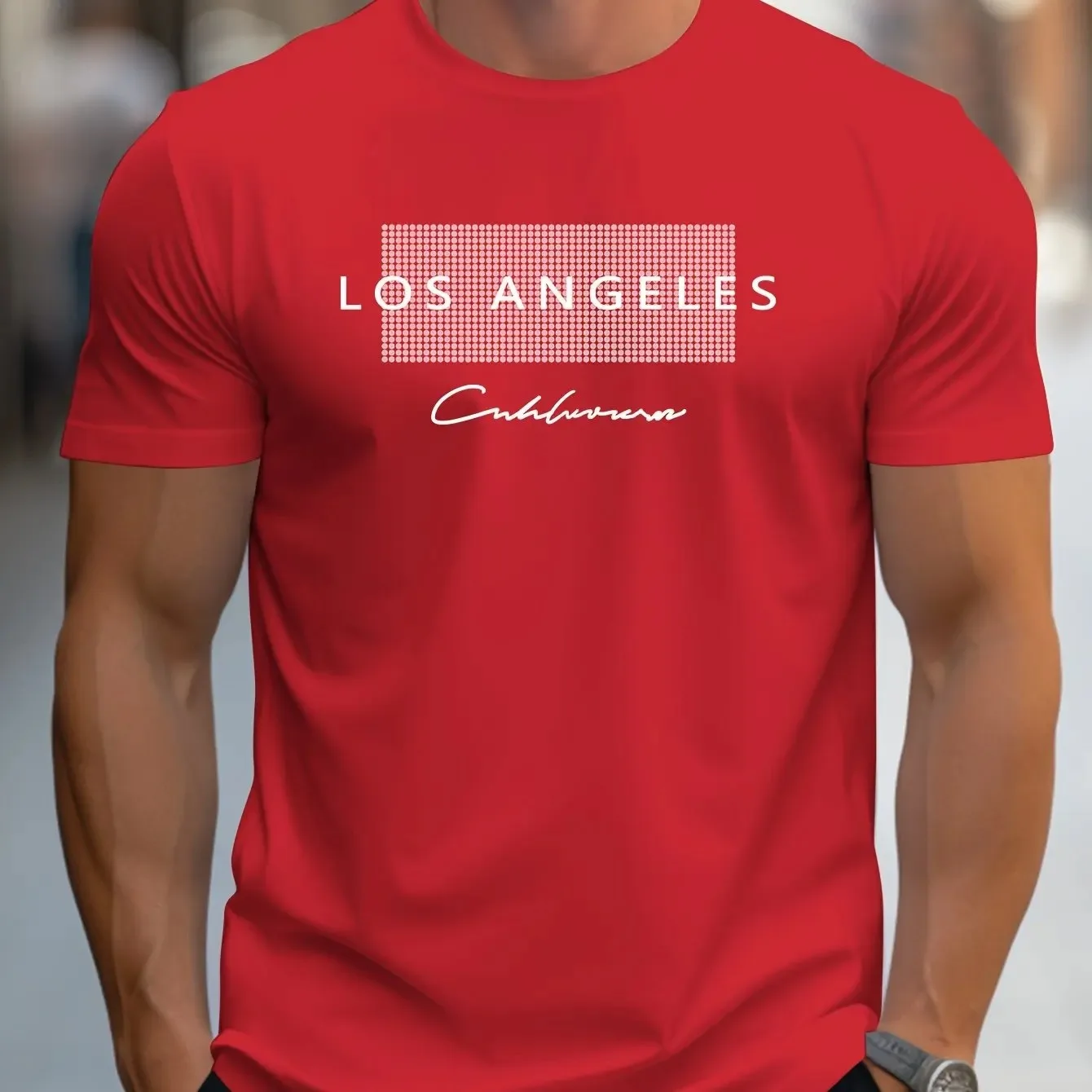 Zomer heren casual losse T-shi - Street Fashion Los Angeles recensie en prijs