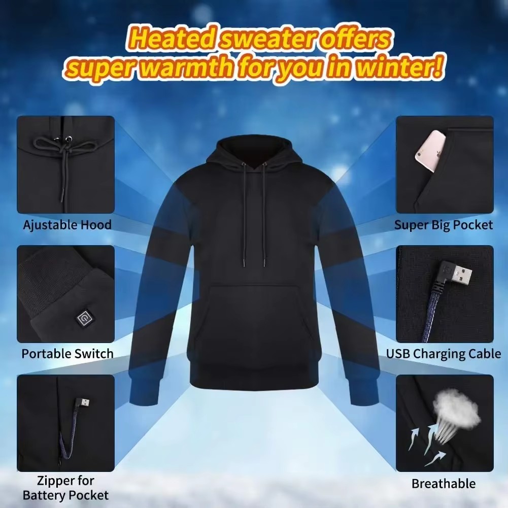 Vrouwen USB Verwarming Hoodies - Street Fashion Jacket recensie en prijs
