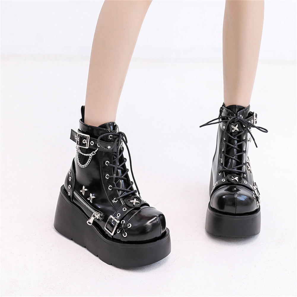 Nieuwe dames goth platform enk - Girl Fashion Street recensie en prijs