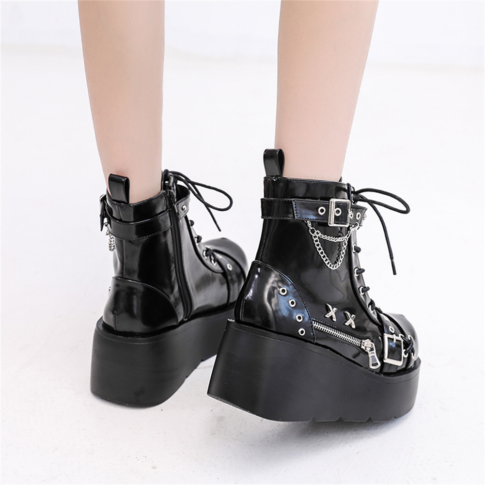 Nieuwe dames goth platform enk - Girl Fashion Street recensie en prijs