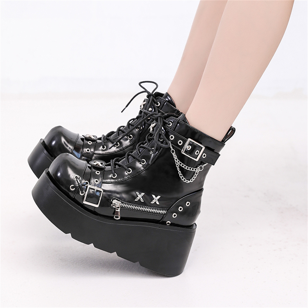 Nieuwe dames goth platform enk - Girl Fashion Street recensie en prijs