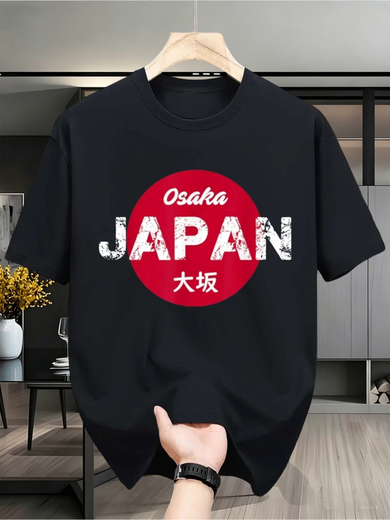 Heren T-shirt met korte mouwen - Street Fashion Osaka recensie en prijs