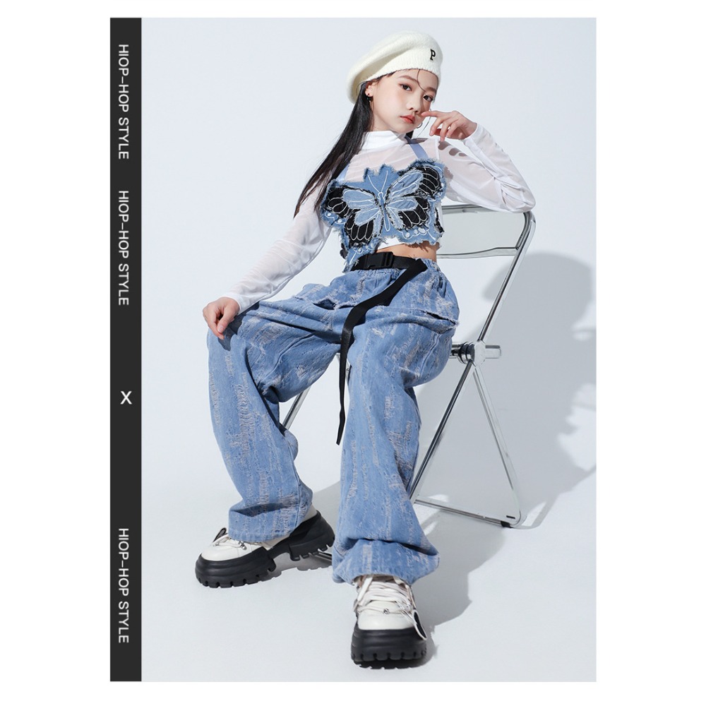 Jazz Hip Hop Dansset Mesh vlin - Street Fashion Jacket recensie en prijs
