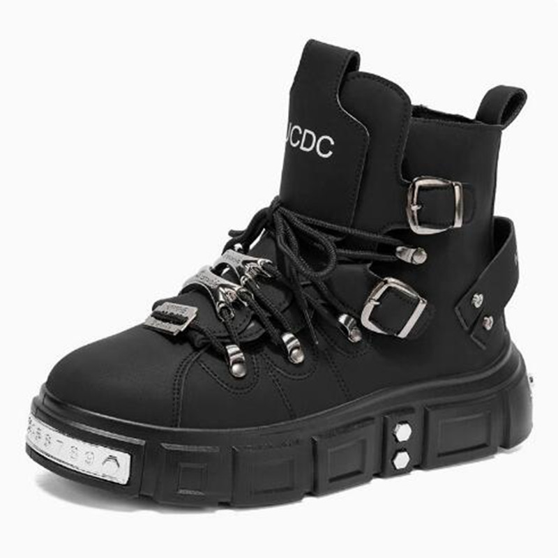 Mode Rivet Zwarte High Top Sne - Street Fashion Luxury recensie en prijs