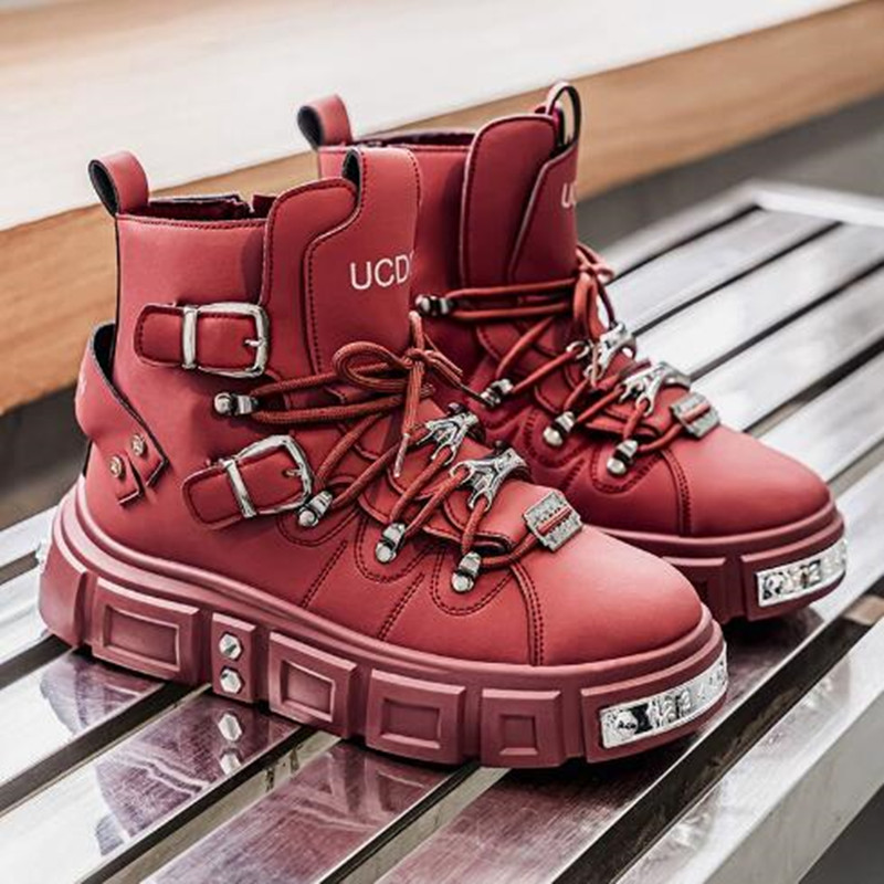 Mode Rivet Zwarte High Top Sne - Street Fashion Luxury recensie en prijs