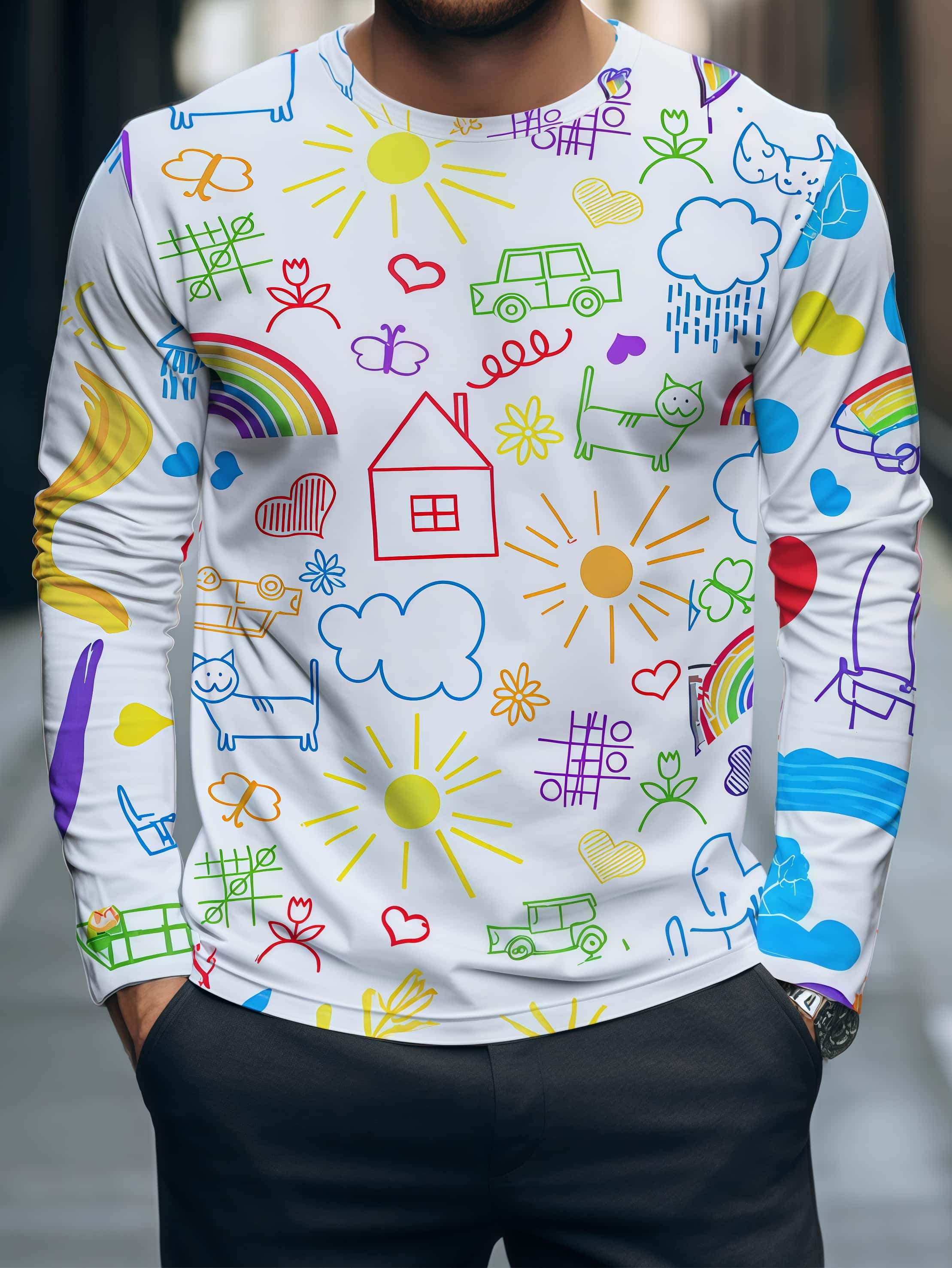 2026 Nieuwe Dopamine Kleur Gra - Street Fashion Graffiti recensie en prijs