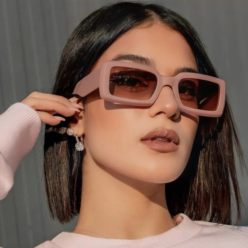 Nieuwe rechthoekige dameszonne - Street Fashion Photo recensie en prijs